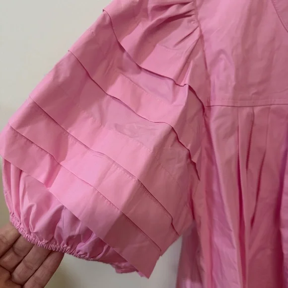 JODIFL Light Pink Button-Up Blouse - Picture 4 of 8